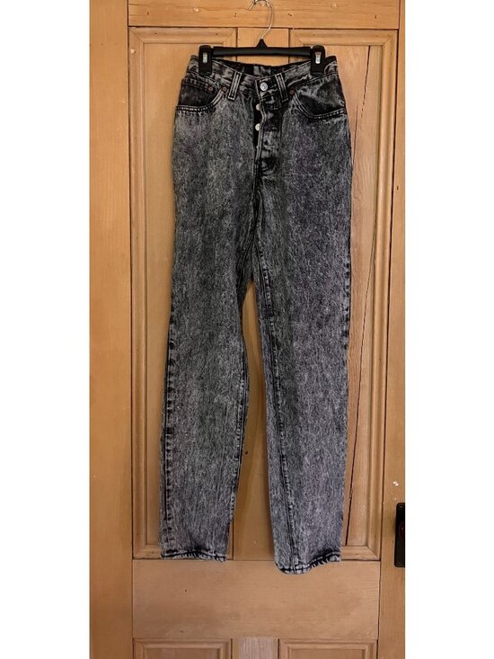Levi's Denim - Levi's 544 Jeans Vintage 90s Acid Wash Jeans Size Juniors 3 XXS Black AN EXC.